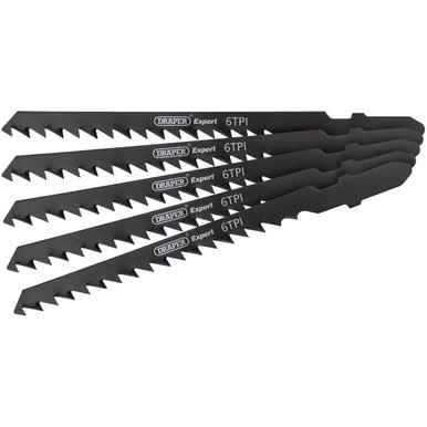 Draper - DT244D 100mm Jigsaw Blade Set 5 Piece