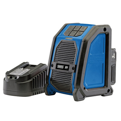 Draper - D20 20V Wireless Speaker with 1x 3Ah Battery and Charger