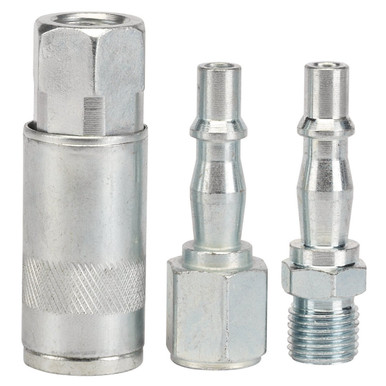 Draper - 1/4inch BSP Air Line Coupling Set (3 Piece)