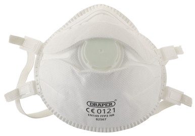 Draper - FFP3 NR Moulded Dust Mask pack of three