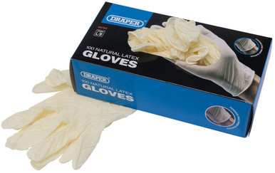 Draper -  Latex Gloves Box of 100