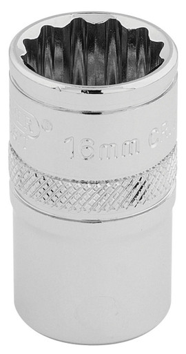 Draper - 1/2inch Sq. Dr. Hi-Torq 12 Point Socket (16mm)