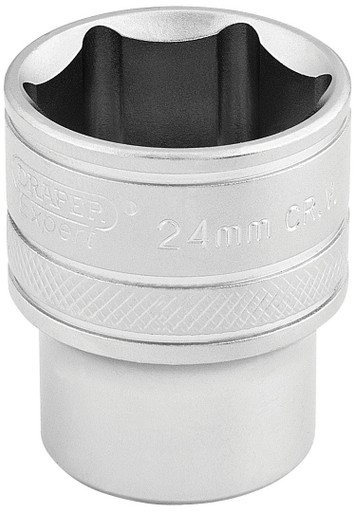 Draper - 1/2inch Sq. Dr. 6 Point Metric Socket (24mm)