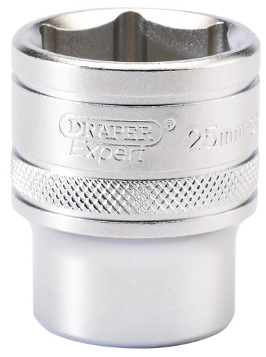 Draper - 1/2inch Sq. Dr. 6 Point Metric Socket (25mm)