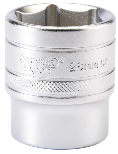 Draper - 1/2inch Sq. Dr. 6 Point Metric Socket (28mm)