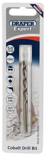 Draper - 5.0mm HSS Cobalt Drill