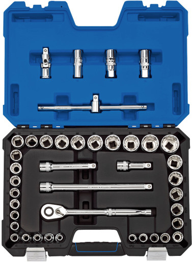 Draper - 1/2inch Sq. Dr. MM/AF Combined Socket Set (41 Piece)
