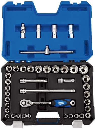 Draper - 1/2inch Sq. Dr. Combined MM/AF Socket Set (41 Piece)