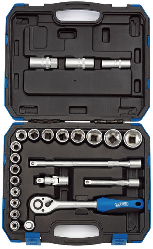 Draper - 1/2inch Sq. Dr. Metric Socket Set (24 Piece)
