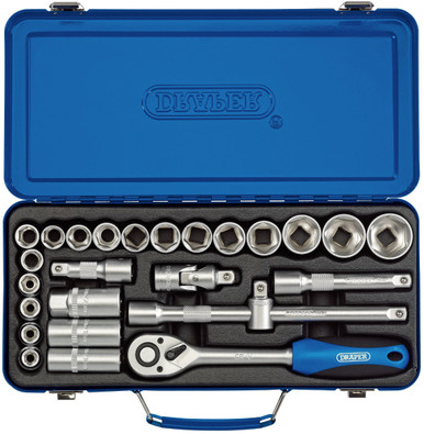 Draper - 1/2inch Sq. Dr. Metric Socket Set (26 Piece)
