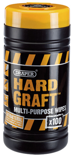 Draper - Draper - 'Hard Graft' Wipes Tub of 100