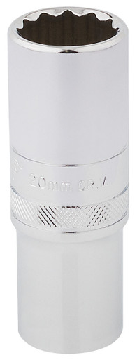 Draper - 1/2inch Sq. Dr. Hi-Torq 12 Point Deep Socket (20mm)