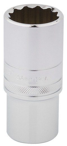 Draper - 1/2inch Sq. Dr. Hi-Torq 12 Point Deep Socket (26mm)