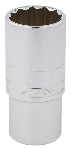 Draper - 1/2inch Sq. Dr. Hi-Torq 12 Point Deep Socket (27mm)