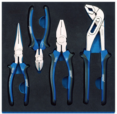Draper -  Pliers Set in 1/2 Drawer EVA Insert Tray 4 Piece