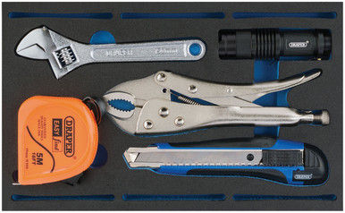 Draper - Tool Kit in 1/4 Drawer EVA Insert Tray 5 Piece