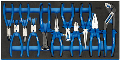 Draper -  Heavy Duty Plier Set in Full Drawer EVA Insert Tray 11 Piece
