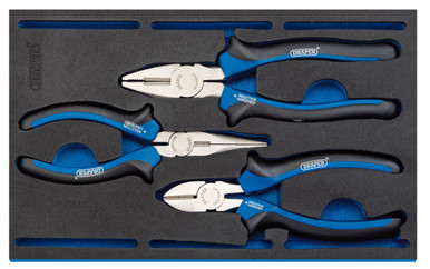 Draper -  Plier Set in 1/4 Drawer EVA Insert Tray 3 Piece