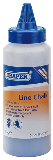 Draper -  Plastic Bottle of Blue Chalk for Chalk Line 115g