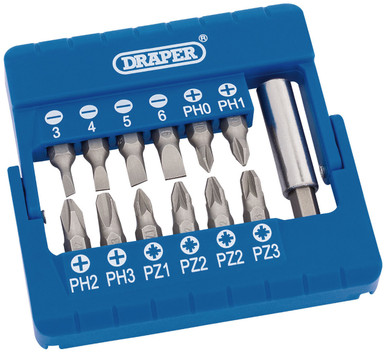 Draper -  Magnetic Bit Holder Set 13 Piece