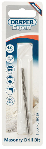 Draper - 4 x 75mm Masonry Drill Bit