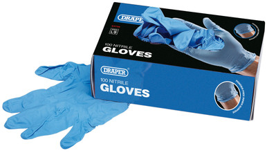 Draper -  Large Nitrile Gloves Box of 100