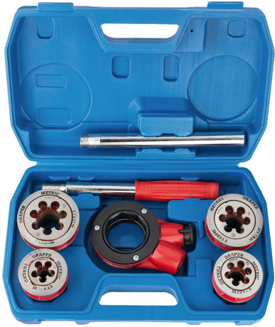 Draper -  Metric Ratchet Pipe Threading Kit 7 Piece