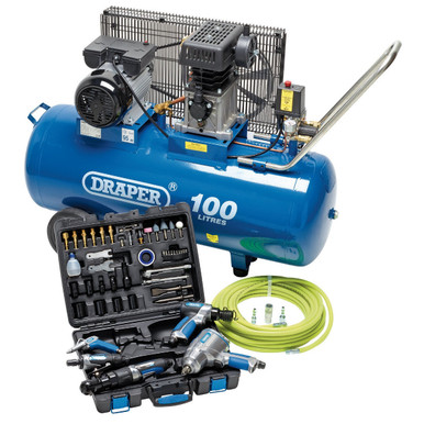 Draper -  Jumbo Air Tool and Compressor Kit