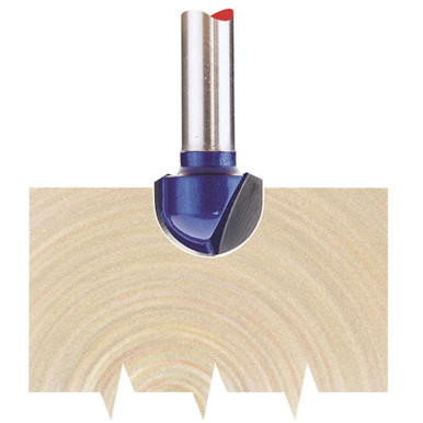 Draper - 1/4inch Core Box 12.7 x 6.35mm Radius TCT Router Bit