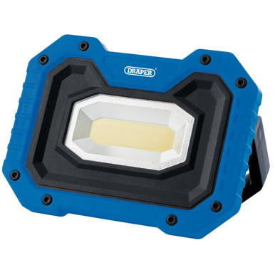 Draper - 5W COB LED Rechargeable Work Light with Wireless Speaker Blue