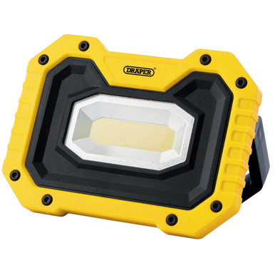 Draper - 5W COB LED Rechargeable Work Light with Wireless Speaker Yellow