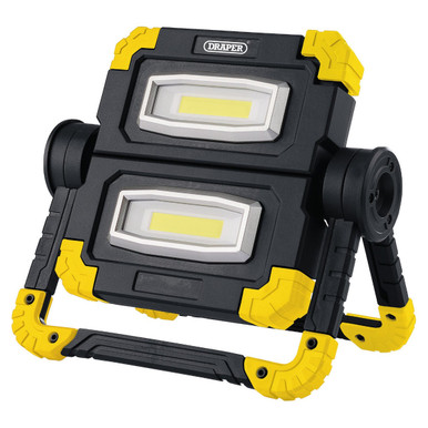 Draper - 10W COB LED Rechargeable Twin Work Light 850 Lumens