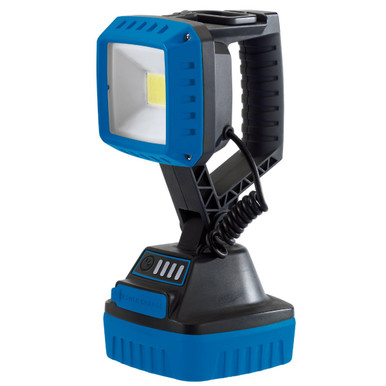 Draper - 10W COB LED Rechargeable Work Light 1000 Lumens Blue 4x 2.2 Ah Li-ion Batteries Supplied