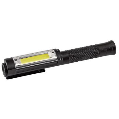 Draper - 5W COB LED Rechargeable Aluminium Pen Torch