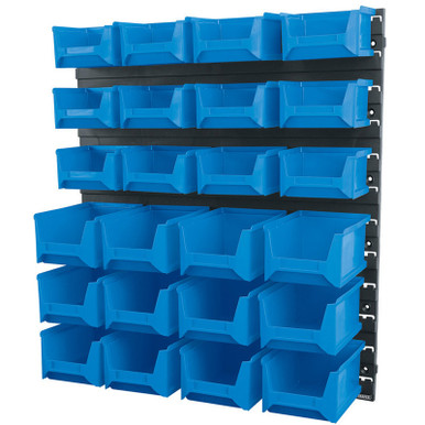 Draper - 24 Bin Wall Storage Unit Small/Medium Bins
