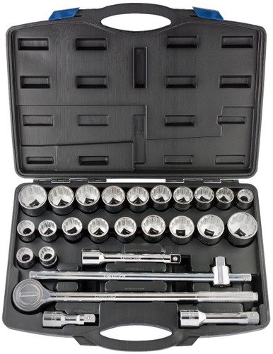 Draper - 3/4inch Sq. Dr. Combined MM/AF Socket Set 26 Piece