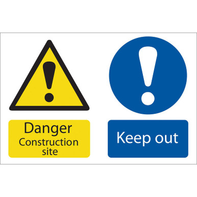 Draper - Danger Construction Site' Hazard Sign