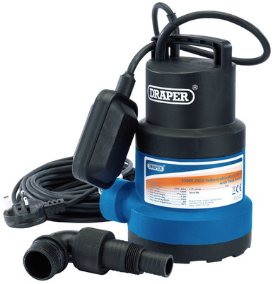 Draper - 191L/Min Submersible Water Pump with Float Switch 550W