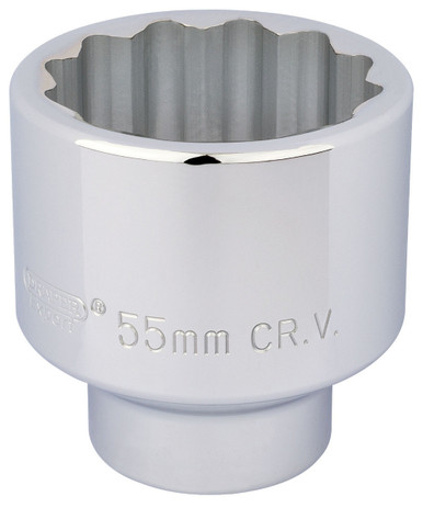 Draper - 3/4inch Sq. Dr. 12 Point Socket 55mm