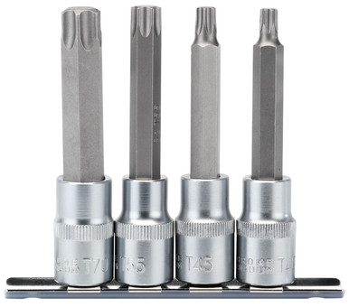 Draper - 1/2inch Sq. Dr. Draper - TX-STAR Socket Bit Set (4 Piece)