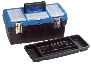 Draper - 413mm Tool Organiser Box with Tote Tray