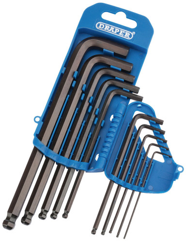 Draper -  Imperial Hexagon and Ball End Hexagon Key Set 10 Piece