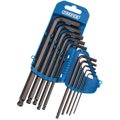 Draper -  Metric Hexagon and Ball End Hexagon Key Set 10 piece