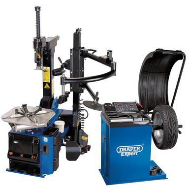 Draper - Tyre Changer with Assist Arm and Wheel Balancer Kit