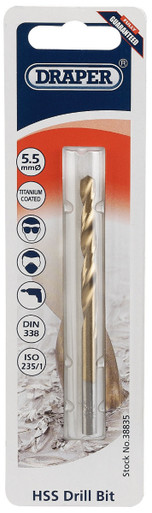Draper - 5.5mm HSS Titanium Drill Bit