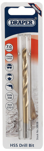 Draper - 7.0mm HSS Titanium Drill Bit