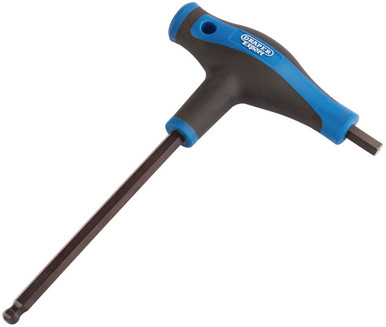 Draper - 8.0mm Soft Grip 'T' Handle Hexagon and Ball End Key