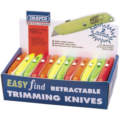 Draper -  Retractable Trimming Knife Easy Find