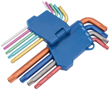Draper - Draper - TX-STAR Security Coloured Key Set 9 Piece