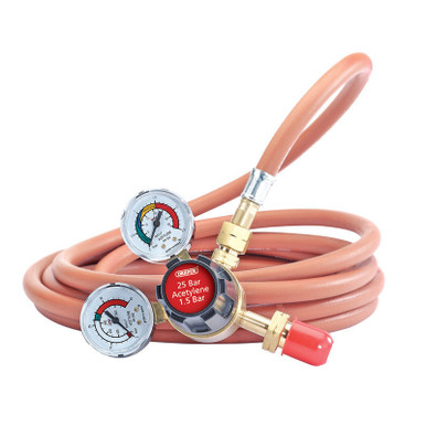 Draper - 25 Bar Acetylene Regulator